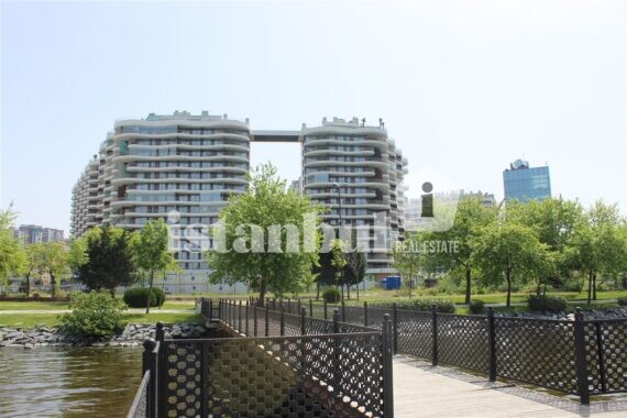 3 exterior blue lake apartments for sale in istanbul kucukcekmece real photo