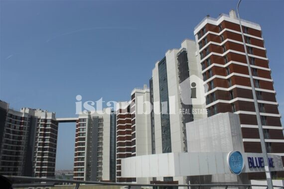 exterior blue lake apartments for sale in istanbul kucukcekmece real photo