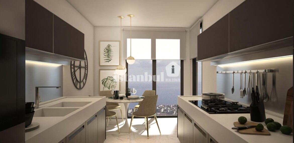 ahteran istanbul interior luxurious  apartment kitchen new affordable residential apartments property for sale in esenyurt istanbul turkey property and citizenship