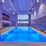 Avrupa Konutlari Başakşehi̇r swimming pool real photo Residential apartments for sale in Istanbul Turkey real estate and citizenship