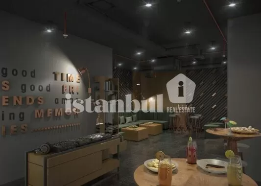 Resim Modern residential apartments for sale in Kâğıthane, Istanbul turkey real estate for sale and citizenship social facilities meeting and guest room