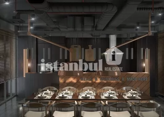 Resim Modern residential apartments for sale in Kâğıthane, Istanbul turkey real estate for sale and citizenship social facilities meeting and party room