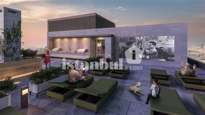 Collet Avcilar social facilities lounge luxurious apartments for sale near istanbul canal in avcilar real estate for sale in istanbul turkey citizenship