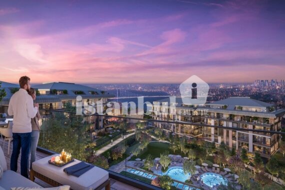 Nidapark Cengelkoy Duplex Apartments for Sale with Bosphorus View