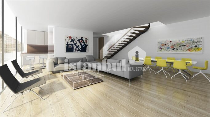 Discover a contemporary and stylish living environment at Göktürk Yalın Evler, where Turkish citizenship is within reach.