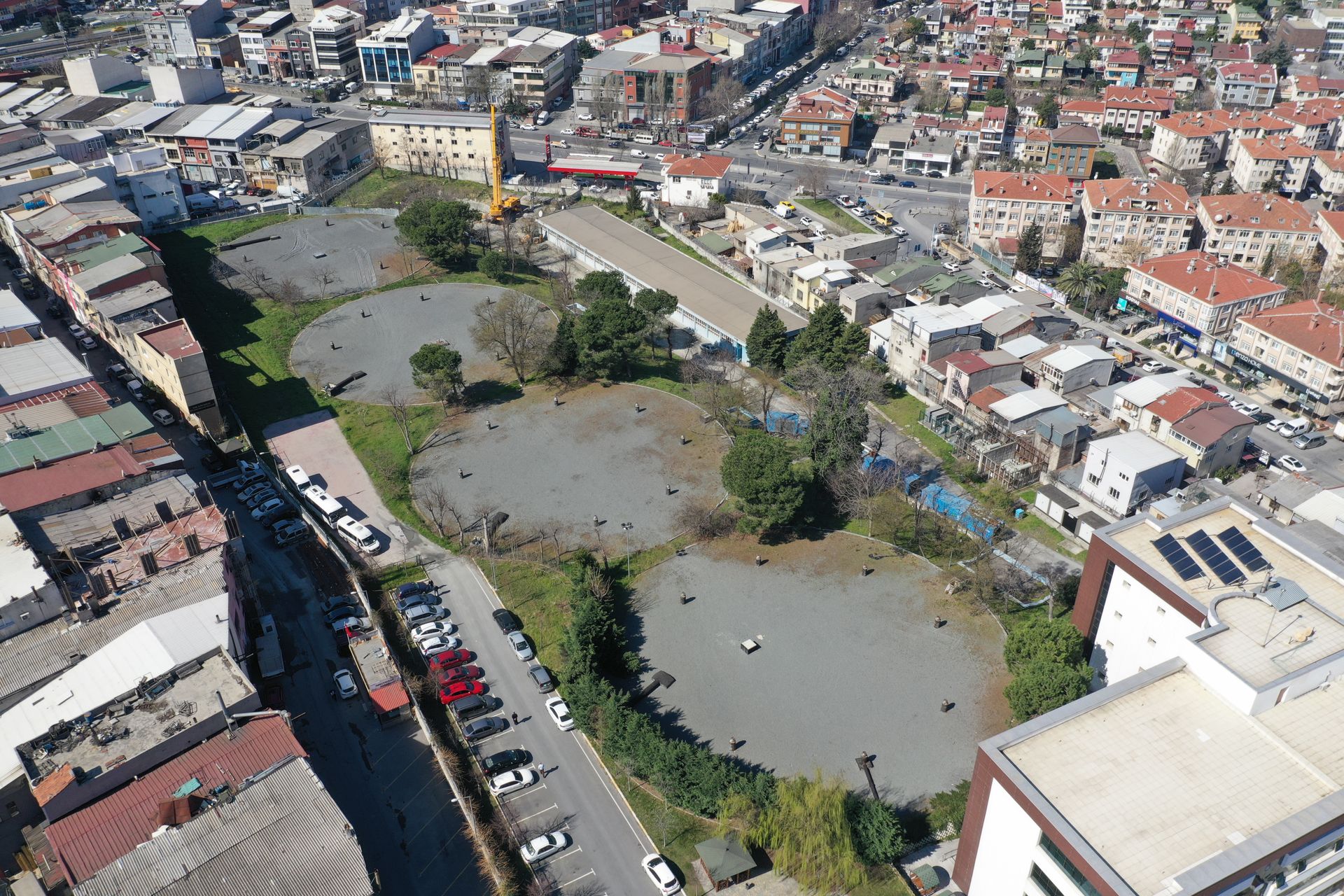 Aerial view of Basaksehir mixed-use development