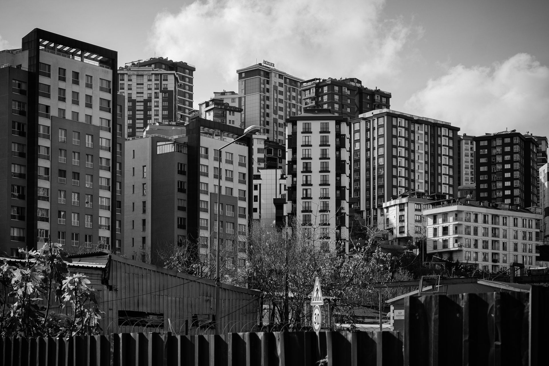 Modern apartment buildings Istanbul urban architecture