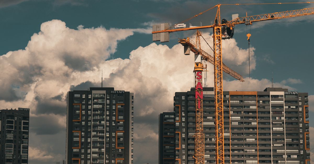 Istanbul construction site cranes buildings under development 2026