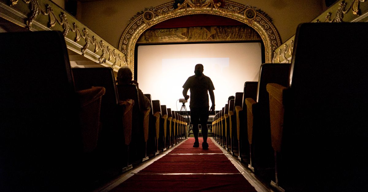 Istanbul cinema theater red carpet vintage decor